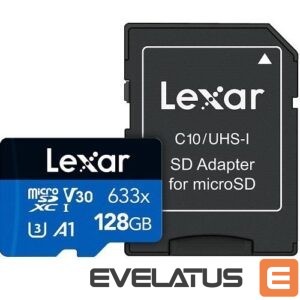 Другой аксессуар для компьютера Lexar  MEMORY MICRO SDXC 128GB UHS-I/W/ADAPTER LSDMI128BB633A 