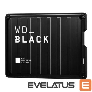 Cietais disks HDD Western Digital  External HDD||P10 Game Drive|4TB|USB 3.2|Colour Black|WDBA3A0040BBK-WESN 