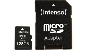 Muu arvutitarvik Intenso  MEMORY MICRO SDXC 128GB C10/W/ADAPTER 3413491 