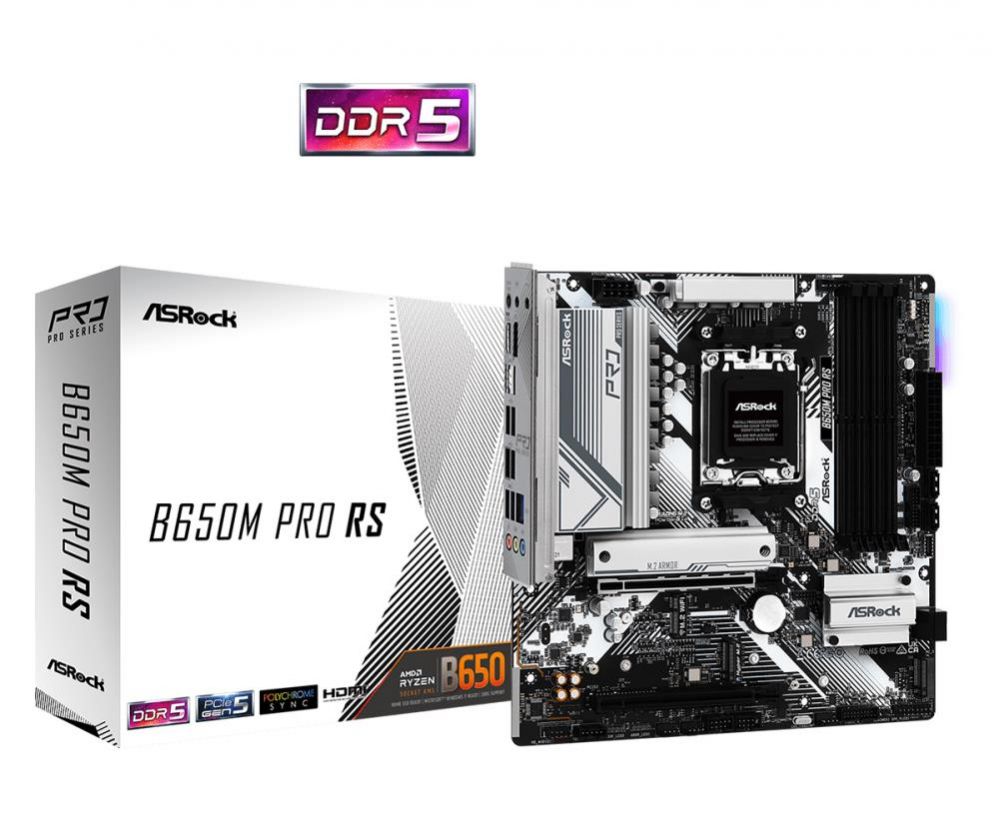 Pamatplate AMD procesorsiem Asrock Mainboard||AMD B650|SAM5|Micro-ATX|Memory DDR5|Memory slots 4|1xPCI-Express 3.0 16x|1xPCI-Express 4.0 16x|1xM.2|1xHDMI|1xDisplayPort|4xUSB 2.0|3xUSB 3.2|1xUSB-C|1xRJ45|B650MPRORS