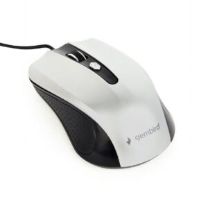 Arvutihiir Gembird  MOUSE USB OPTICAL BLACK/SILVER/MUS-4B-01-BS 