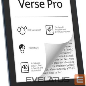 E-raamat POCKETBOOK  E-Reader||Verse Pro|6"|1072x1448|1xUSB-C|Wireless LAN|Bluetooth|Azure|PB634-A-WW 