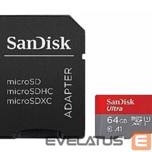 Mälukaardid SANDISK BY WESTERN DIGITAL  MEMORY MICRO SDHC 64GB UHS-I/SDSQUAB-064G-GN6IA SANDISK 