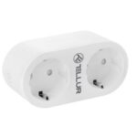 Buitinė elektronika Tellur  WiFi AC Dual Plug, Energy reading, 16A, 2400W 