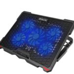 Sülearvutite jahutussüsteem Tellur  Cooling pad Basic 17, 5 fans, LED, black 