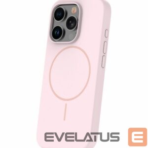 Back panel cover iLike Apple iPhone 16 Pro Soft Touch Silicone case With Magnetic Light Pink