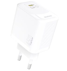 Adapteris Dudao  Dudao A28 45W GaN USB-C Wall Charger - White White