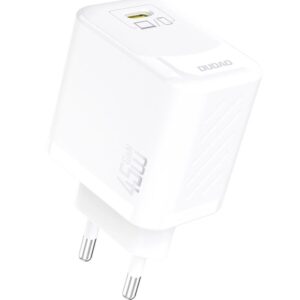 Adapteris Dudao  Dudao A28 45W GaN USB-C Wall Charger - White White