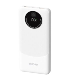 Väline aku Dudao  Dudao K12 10000mAh PD22.5W USB-A, USB-C White