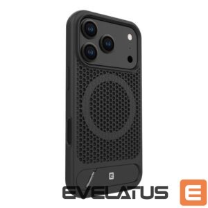 Aizmugurējais vāciņš Evelatus Apple iPhone 17 Pro Premium Case Magsafe With Stand Plastic Black