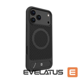 Aizmugurējais vāciņš Evelatus Apple iPhone 17 Pro Max Premium Case Magsafe With Stand Plastic Black