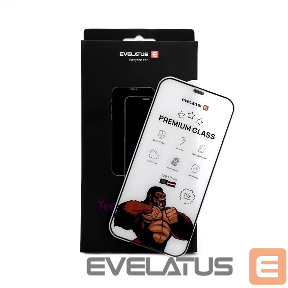 Aizsargstikls Evelatus Xiaomi Redmi 15 4G / Redmi 15 5G Corning Gorilla Glass Anti-Static 3D Full Cover 10X Stronger