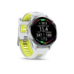 Viedpulksteni Garmin  Forerunner 970, Titanium with Whitestone Case and Whitestone/Translucent Amp Yellow Band 