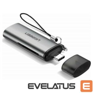 Adapteris Ugreen  UGREEN USB-C Card Reader For TF/SD Grey