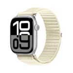 Siksniņa Dux Ducis  Apple Watch 38/40/41/42MM YE Nylon Braided Loop Wrist Strap Starlight