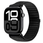 Rihm Dux Ducis  Apple Watch 42/44/45/46/49MM YE Nylon Braided Loop Wrist Strap Black