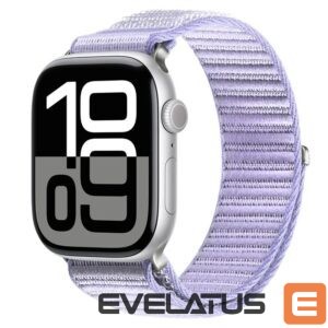 Siksniņa Dux Ducis  Apple Watch 42/44/45/46/49MM YE Nylon Braided Loop Wrist Strap Purple