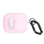 Headphone case Dux Ducis Apple AirPods Pro 3 PECQ Series PC+TPU Cover with Hook White Pink
