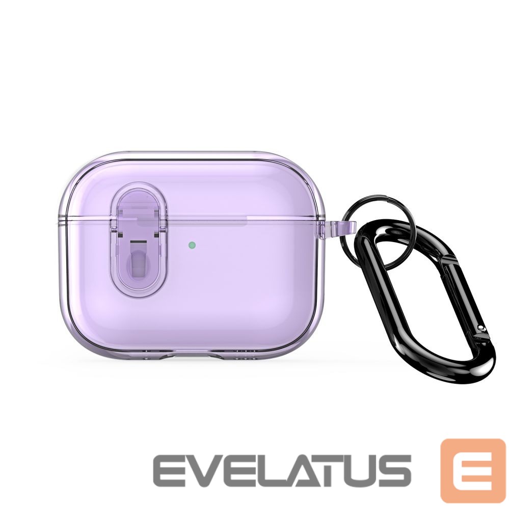 Korpus kõrvaklappidele Dux Ducis Apple AirPods Pro 3 PECL Series PC+TPU Cover with Hook Purple