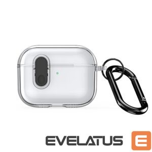 Maciņš austiņām Dux Ducis Apple AirPods Pro 3 PECL Series PC+TPU Cover with Hook Black Clear