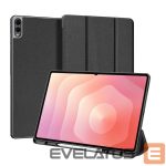 Book case Dux Ducis  Galaxy Tab S11 Ultra Domo Series Tri-fold Stand PU Leather Tablet Cover Black