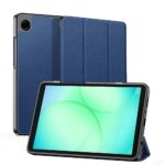 Maciņš grāmata Dux Ducis Samsung Galaxy Tab A9 / Tab A11 Domo Series Tri-fold Stand PU Leather Tablet Cover Blue