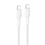 Кабель Belkin  USB-C TO USB-C 240W 2.0, BRAIDED PCR, 1M White