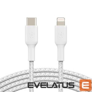 Kabelis Belkin  BOOST CHARGE  USB-C to Lightning Cable, Braided, 2M White