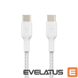 Kabelis Belkin  BOOST CHARGE  USB-C® to USB-C Cable_Braided, 2M White