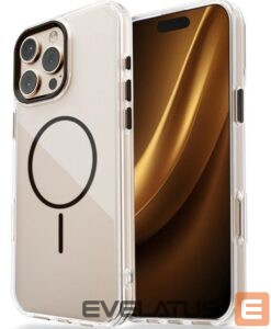 Aizmugurējais vāciņš iLike Apple iPhone 17 Pro Max 6,9 Clear Thin Mag case Transparent Black