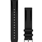 Siksniņa Garmin  Quick Release Bands (18 mm) Black leather, brushed slate hardware 