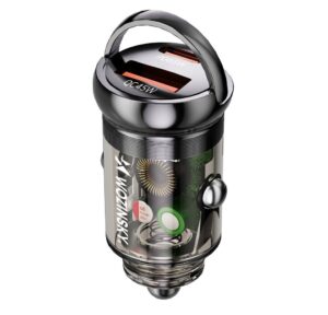 Auto charger Wozinsky  65W Car Charger USB-C PD 65W | USB-A 45W QC 3.0 Black