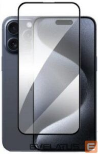 Apsauginiai stiklai Evelatus Apple iPhone 16 Pro Max 2.5D Full Cover Glass Anti-Static Light Black
