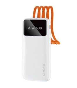 Power bank Dudao  Dudao K6Pro Universal 10000mAh Power Bank with USB Cable, USB Type C, Lightning Black (K6Pro-black) White