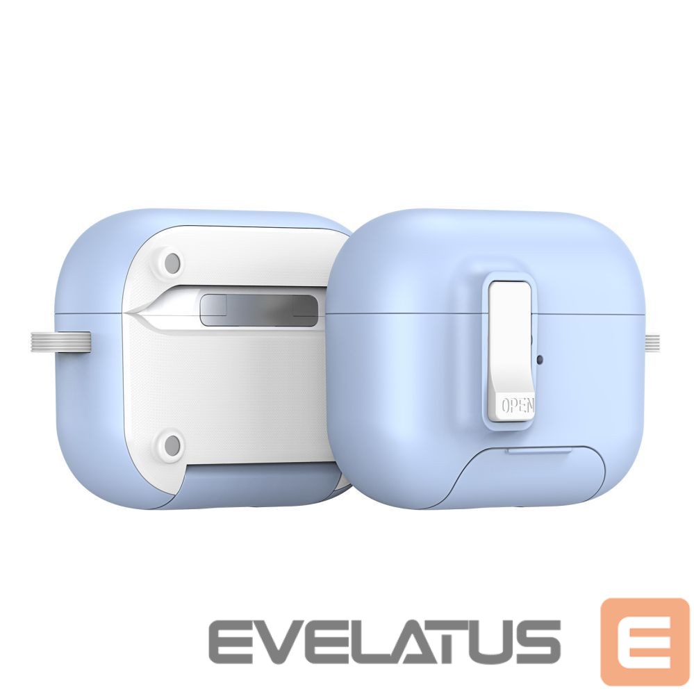 Korpus kõrvaklappidele Dux Ducis Apple AirPods Pro 3 PECQ Series PC+TPU Cover with Hook White Blue