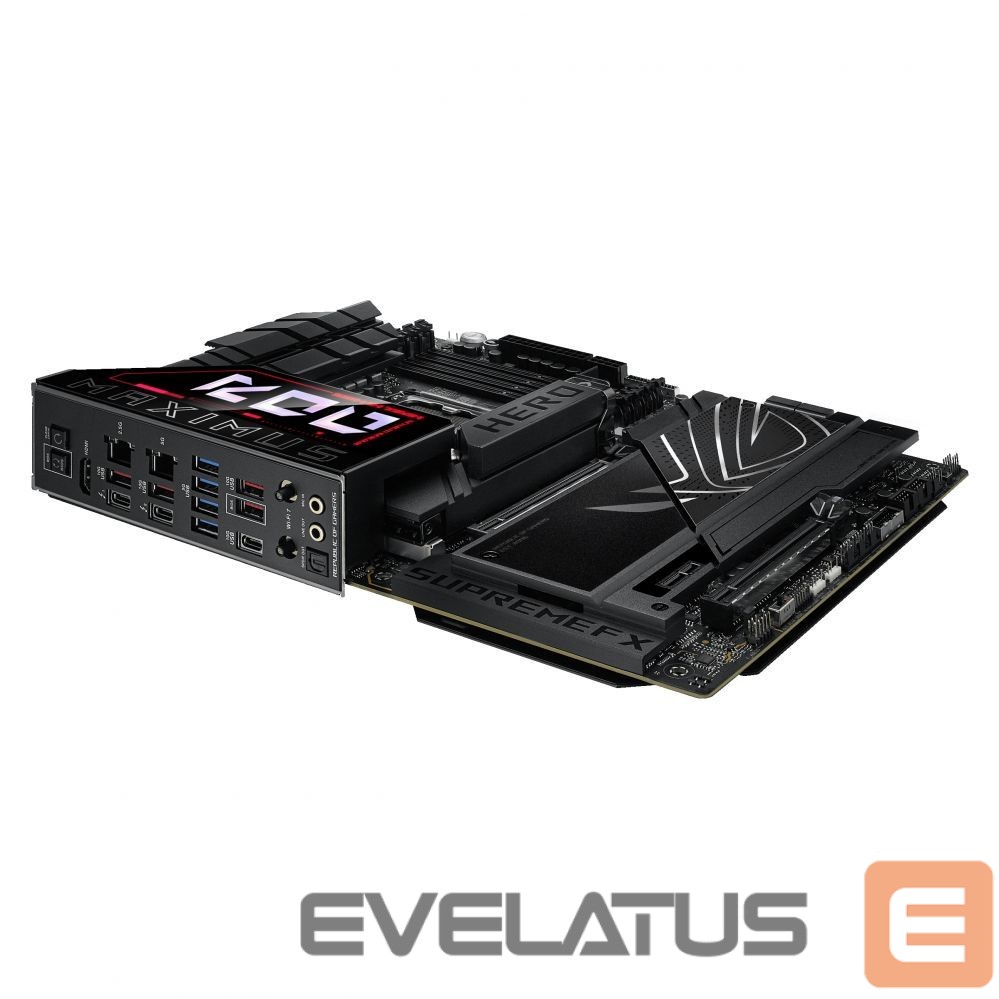 Intel protsessori emaplaat Asus ROG MAXIMUS Z890 HERO | Processor family Intel | Processor socket LGA1851 | DDR5 | Supported hard disk drive interfaces M.2, SATA | Number of SATA connectors 4