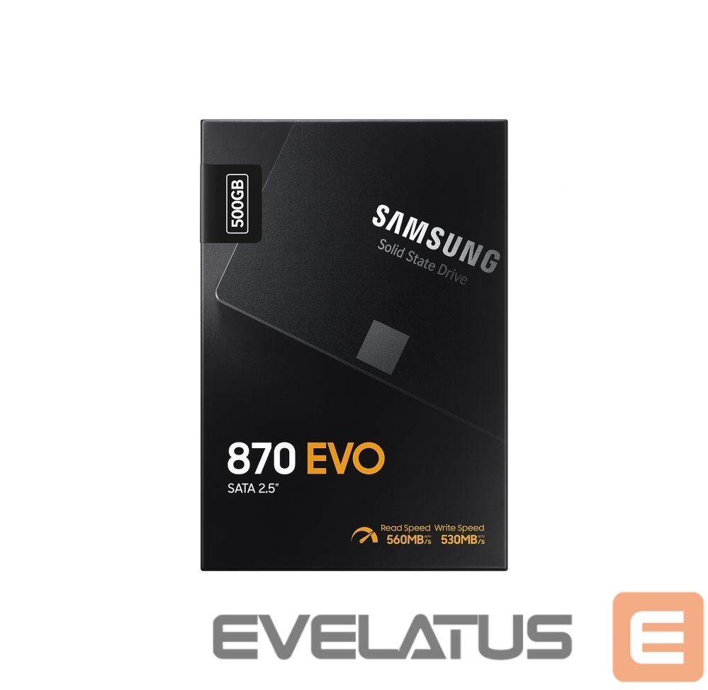 Kietasis diskas SDD Samsung Samsung SSD 870 EVO 500 GB, SSD form factor 2.5