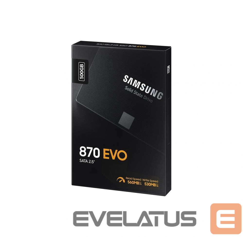 Kietasis diskas SDD Samsung Samsung SSD 870 EVO 500 GB, SSD form factor 2.5