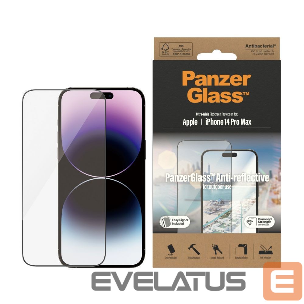 Back panel cover PanzerGlass Screen protector, Apple, iPhone 14 Pro Max, Glass, Clear, Anti-Reflective