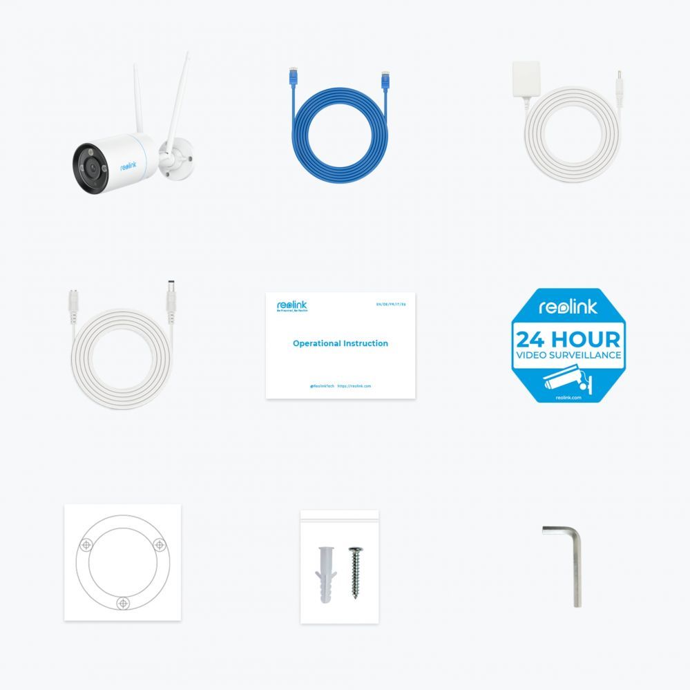 Veebikaamera Reolink W330 4K WiFi 6 Surveillance Camera, Faster Speed & Higher Stability, White