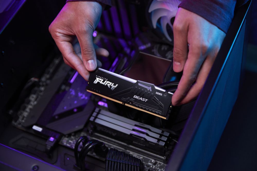 Operatīv atmiņa DDR4 Kingston Fury Beast 64GB DDR5, 6000 MHz, CL30, 288-Pin, DIMM Kit (32GB x 2)