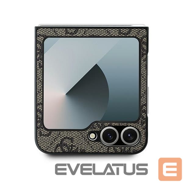 Tagakaaned Guess Guess Leather 4G Metal Logo Case for Samsung Galaxy Z Flip 6 - Brown