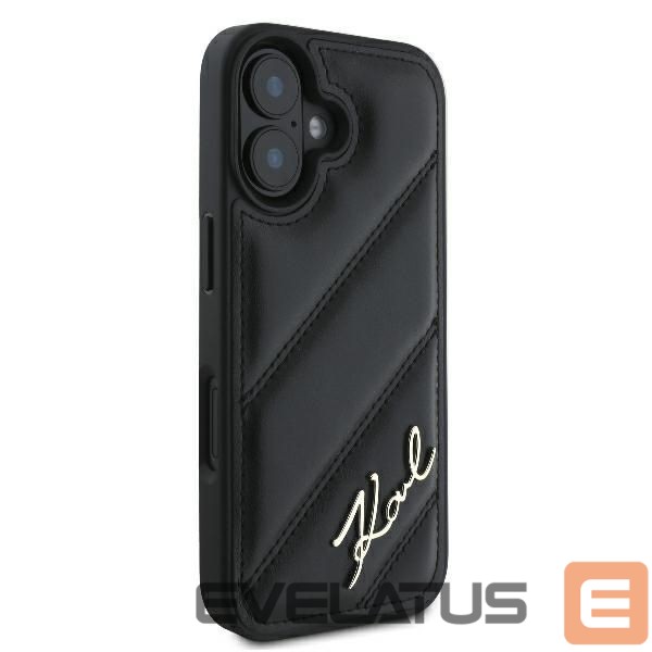 Muu telefoni lisavarustus Karl Lagerfeld Karl Lagerfeld Quilted Signature iPhone 16 Plus Case - Black