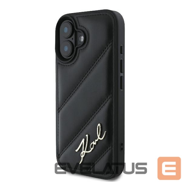 Muu telefoni lisavarustus Karl Lagerfeld Karl Lagerfeld Quilted Signature iPhone 16 Plus Case - Black