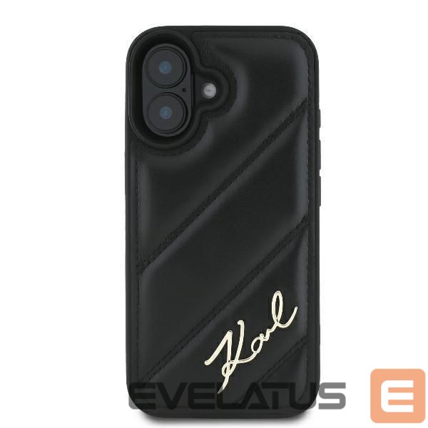 Muu telefoni lisavarustus Karl Lagerfeld Karl Lagerfeld Quilted Signature iPhone 16 Plus Case - Black