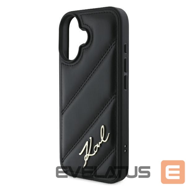 Muu telefoni lisavarustus Karl Lagerfeld Karl Lagerfeld Quilted Signature iPhone 16 Plus Case - Black