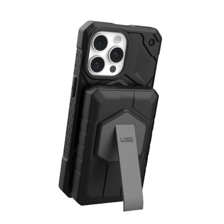 Kitos prekės UAG UAG Rugged 10K Powerbank - 10000 mAh with stand, 10W wireless charging, MagSafe compatible, cable included - black