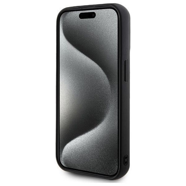 Kitos prekės Karl Lagerfeld Karl Lagerfeld 3D Rubber Signature Case for iPhone 15 Pro Max - Black