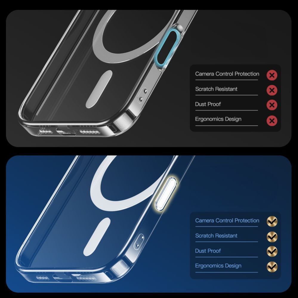 Other goods Tech-Protect Tech-Protect Flexair Hybrid CC Magsafe iPhone 16 Pro Max Case - Clear