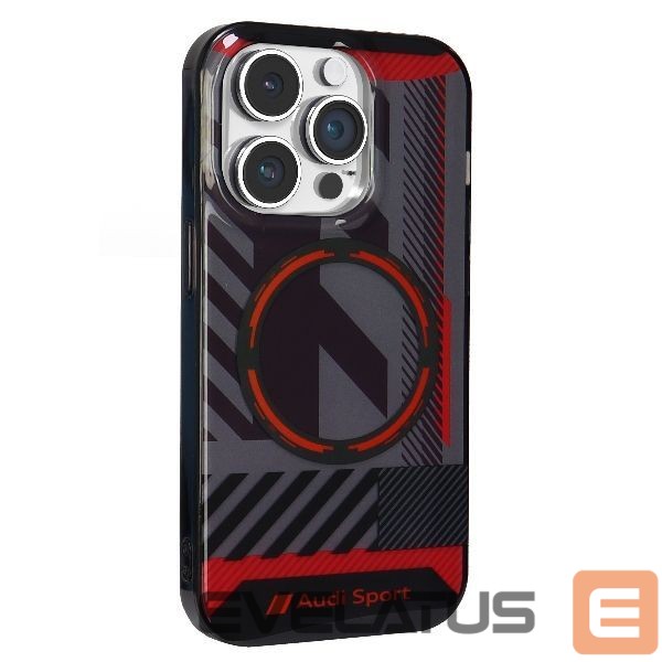 Citas preces Audi Audi IML Sport MagSafe Case iPhone 14 Pro 6.1" black/black hardcase AU-IMLMIP14P-RSQ/D2-BK